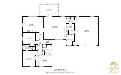 Wow! What a transformation! Freshly updated with a redesigned on Monticello Golf Course in Illinois - for sale on GolfHomes.com, golf home, golf lot