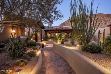 Nestled in a quiet cul-de-sac, this estate lies within the on Desert Highlands Golf Club in Arizona - for sale on GolfHomes.com, golf home, golf lot