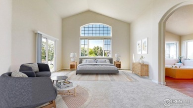 Prepare to be captivated by the allure of this stunning patio on Highland Meadows Golf Course in Colorado - for sale on GolfHomes.com, golf home, golf lot