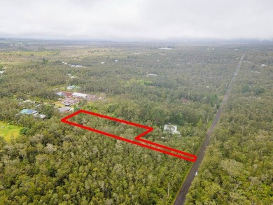 Build your dream home on this wooded large back flag lot with on Volcano Golf and Country Club in Hawaii - for sale on GolfHomes.com, golf home, golf lot