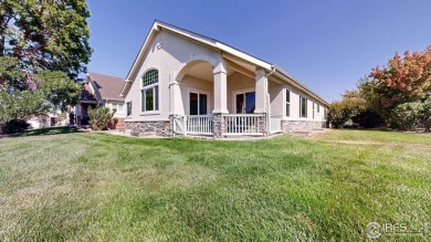 Prepare to be captivated by the allure of this stunning patio on Highland Meadows Golf Course in Colorado - for sale on GolfHomes.com, golf home, golf lot