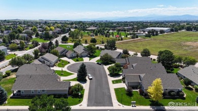 Prepare to be captivated by the allure of this stunning patio on Highland Meadows Golf Course in Colorado - for sale on GolfHomes.com, golf home, golf lot