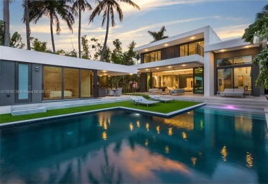 Contemporary Villa with modern finishes throughout and cozy on Miami Beach Golf Club in Florida - for sale on GolfHomes.com, golf home, golf lot