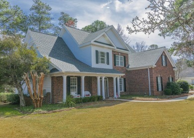 Check out this stately 1 1/2 story Southern home that sets on on Prestwick Country Club in South Carolina - for sale on GolfHomes.com, golf home, golf lot