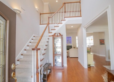 Check out this stately 1 1/2 story Southern home that sets on on Prestwick Country Club in South Carolina - for sale on GolfHomes.com, golf home, golf lot