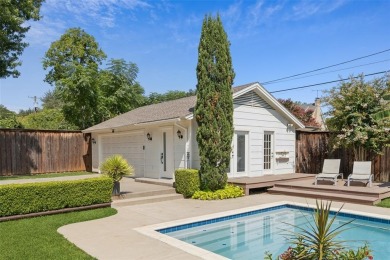 Nestled on a lush 82-ft wide lot beneath the canopy of heritage on Stevens Park Golf Course in Texas - for sale on GolfHomes.com, golf home, golf lot