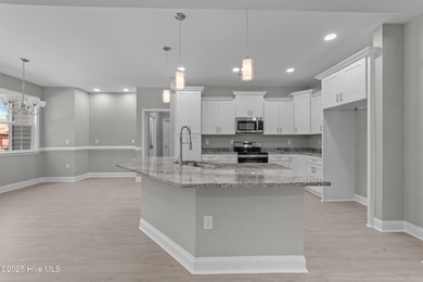 This NEW CONSTRUCTION, single level CRAFTSMAN style home is on Oyster Bay Golf Links in North Carolina - for sale on GolfHomes.com, golf home, golf lot