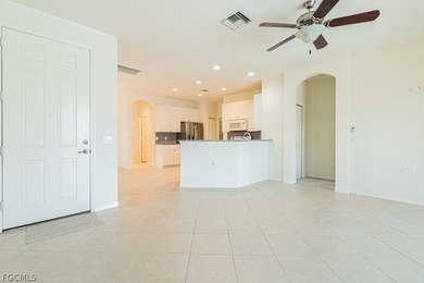 Enjoy morning coffee while relaxing on your private lanai or on Pelican Preserve Golf Club in Florida - for sale on GolfHomes.com, golf home, golf lot