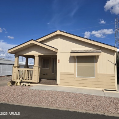 ON LEASED LAND:  Step into this nearly new 2022 Cavco on Sun City Riverview Golf Course in Arizona - for sale on GolfHomes.com, golf home, golf lot