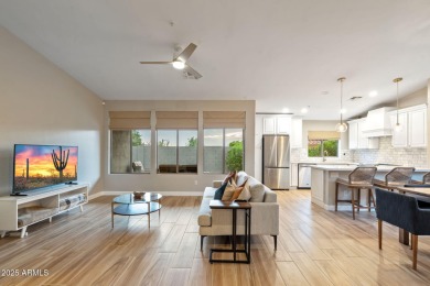 Updated and beautifully maintained, this popular split on Sanctuary Golf Course At WestWorld in Arizona - for sale on GolfHomes.com, golf home, golf lot