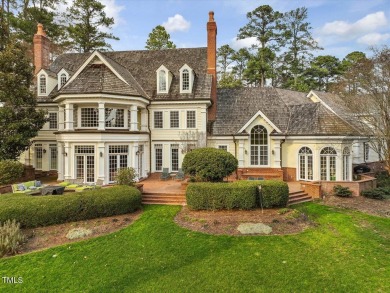 Experience luxurious living in this custom executive home on Hope Valley Country Club in North Carolina - for sale on GolfHomes.com, golf home, golf lot