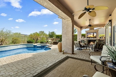 Spectacular Libertas floor plan backing pristine desert wash on Trilogy Golf Club At Vistancia in Arizona - for sale on GolfHomes.com, golf home, golf lot