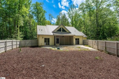 Tucked beside a quiet creek and backing up to The Rock Golf Club on The Rock At Jocassee in South Carolina - for sale on GolfHomes.com, golf home, golf lot