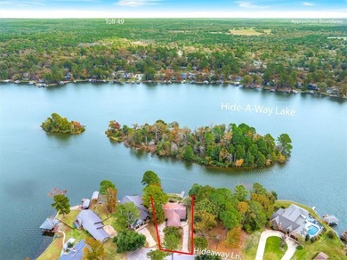 Welcome to lake living in one of the most sought-after gated on Hide-A-Way Lake Golf Course in Texas - for sale on GolfHomes.com, golf home, golf lot