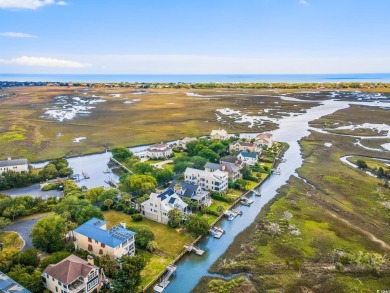 Waterfront Majesty with private dock in DeBordieu Colony! Fully on DeBordieu Country Club in South Carolina - for sale on GolfHomes.com, golf home, golf lot