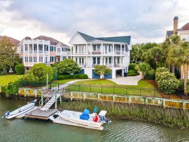 Waterfront Majesty with private dock in DeBordieu Colony! Fully on DeBordieu Country Club in South Carolina - for sale on GolfHomes.com, golf home, golf lot