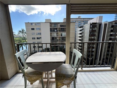 Enjoy mountain & Ala Wai canal views on the spacious lanai of on Ala Wai Golf Course in Hawaii - for sale on GolfHomes.com, golf home, golf lot