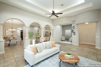 This charming two bedroom/two bath Mediterranean-style garden on The Dominion Country Club in Texas - for sale on GolfHomes.com, golf home, golf lot