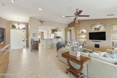 This beautiful PALMERA model w/ AMAZING LAKE and GOLF COURSE on Oakwood Golf Club  in Arizona - for sale on GolfHomes.com, golf home, golf lot