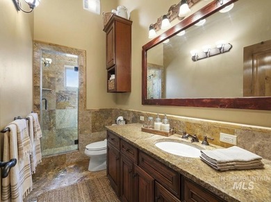 Experience the perfect fusion of classic log craftsmanship and on McCall Municipal Golf Course in Idaho - for sale on GolfHomes.com, golf home, golf lot