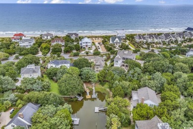 On the creek and right across the street from DeBordieu Beach on DeBordieu Country Club in South Carolina - for sale on GolfHomes.com, golf home, golf lot