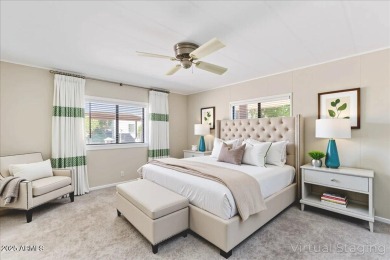 Charming 3-bedroom, 2-bath home located in the highly on Sun Lakes Country Club in Arizona - for sale on GolfHomes.com, golf home, golf lot