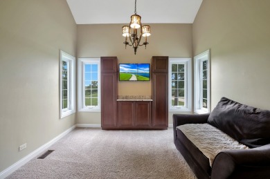 Custom home with 4 spacious bedrooms, 4.5 bathrooms nestled on on Blackstone Golf Club in Illinois - for sale on GolfHomes.com, golf home, golf lot