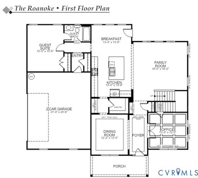 This home is TO BE BUILT. The Roanoke is a spacious and on Brickshire Golf Club in Virginia - for sale on GolfHomes.com, golf home, golf lot