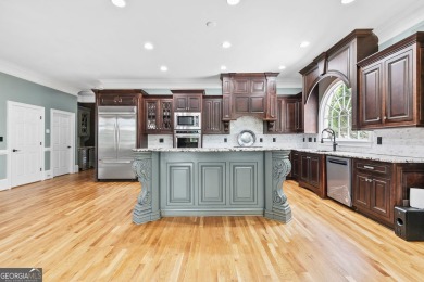 EXQUISITE LUXURY LIVING IN ST MARLO COUNTRY CLUB! This all-brick on St. Marlo Country Club in Georgia - for sale on GolfHomes.com, golf home, golf lot