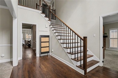 Stunning traditional brick-front home with exceptional curb on Heritage Golf Links in Georgia - for sale on GolfHomes.com, golf home, golf lot