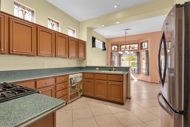 Step into this immaculate SUMMERLIN single-story retreat on Highland Falls Golf Club in Nevada - for sale on GolfHomes.com, golf home, golf lot