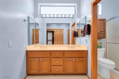 Step into this immaculate SUMMERLIN single-story retreat on Highland Falls Golf Club in Nevada - for sale on GolfHomes.com, golf home, golf lot