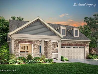 This beautiful Portico Ranch is under construction on Lot #4 and on Ocean Ridge Plantation in North Carolina - for sale on GolfHomes.com, golf home, golf lot