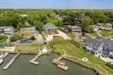 This magnificent waterfront residence underwent a complete on Woodmere Club, Inc. in New York - for sale on GolfHomes.com, golf home, golf lot