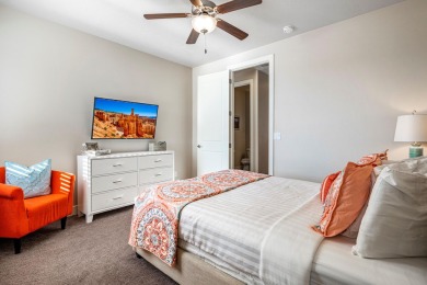 This stunning home is located in the highly sought-after on Entrada at Snow Canyon in Utah - for sale on GolfHomes.com, golf home, golf lot