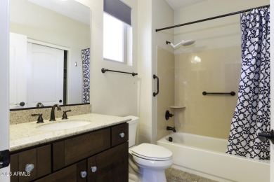 Stunning home with golf course and mountain views in gated adult on Robson Ranch Golf Club in Arizona - for sale on GolfHomes.com, golf home, golf lot