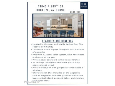 Located in the newer Mountain Side of Sun City Festival, this on Copper Canyon Golf Club in Arizona - for sale on GolfHomes.com, golf home, golf lot