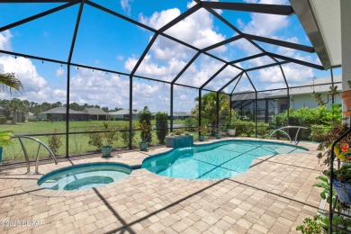Tropical-inspired Coconut model single-family pool & spa home on LPGA International Golf Course in Florida - for sale on GolfHomes.com, golf home, golf lot