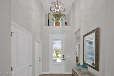 Tropical-inspired Coconut model single-family pool & spa home on LPGA International Golf Course in Florida - for sale on GolfHomes.com, golf home, golf lot