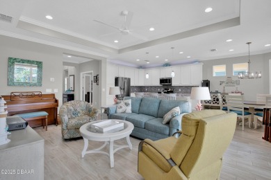 Tropical-inspired Coconut model single-family pool & spa home on LPGA International Golf Course in Florida - for sale on GolfHomes.com, golf home, golf lot