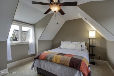 Spacious Tudor-Style Lakefront Home in Gated Golf Community Step on Wind River Golf Course in Tennessee - for sale on GolfHomes.com, golf home, golf lot