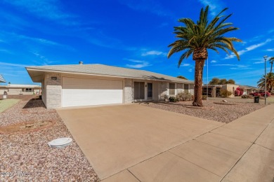 Three bedrooms, 2 bathrooms await you in this home nestled on a on Sun City Lakes West and East in Arizona - for sale on GolfHomes.com, golf home, golf lot