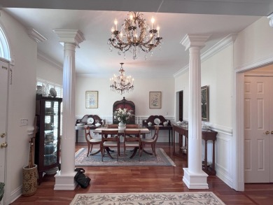 LAKEFRONT! Stately custom-built brick Colonial in sought-after on Old Bridge Golf Club in Kentucky - for sale on GolfHomes.com, golf home, golf lot