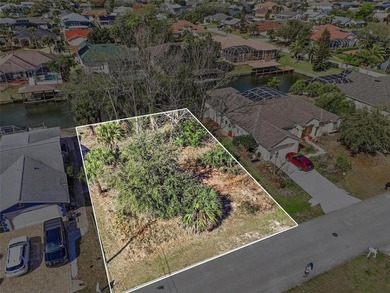 Start with the water. Build the rest.

This 80 by 125 foot on Palm Harbor Golf Club in Florida - for sale on GolfHomes.com, golf home, golf lot