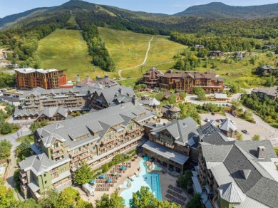 Discover The Lodge at Spruce Peak, the crown jewel of the Alpine on Stowe Mountain Club in Vermont - for sale on GolfHomes.com, golf home, golf lot
