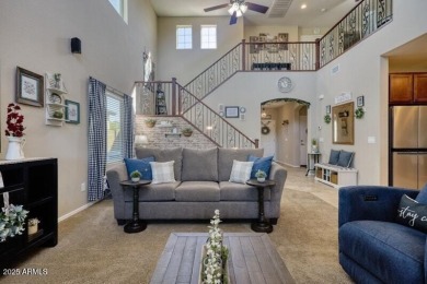 This beautiful 2,706-sqft home features an open floor plan with on Poston Butte Golf Club in Arizona - for sale on GolfHomes.com, golf home, golf lot
