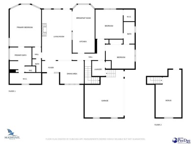 Beautifully maintained 3 bedroom (plus a bonus room), 2.5 bath on The Crossing Golf Club in South Carolina - for sale on GolfHomes.com, golf home, golf lot