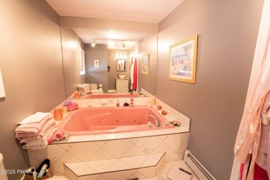 Cozy up in style in this beautifully maintained Poconos chalet on The Hideout Golf in Pennsylvania - for sale on GolfHomes.com, golf home, golf lot
