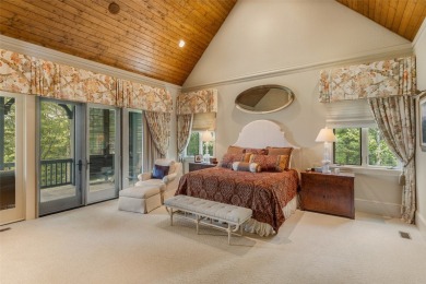 This custom home is noteworthy for its elegant stone facade on Cullasaja Club in North Carolina - for sale on GolfHomes.com, golf home, golf lot