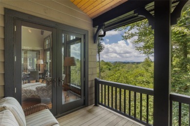 This custom home is noteworthy for its elegant stone facade on Cullasaja Club in North Carolina - for sale on GolfHomes.com, golf home, golf lot